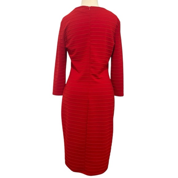FASHION MIA Red Bandage Bodycon Dress Size Large - Picture 3 of 10